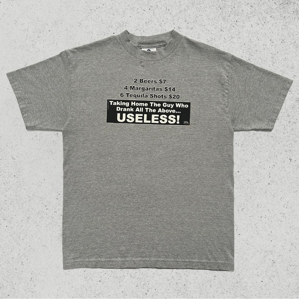 Vintage 2000 Drinking Novelty Graphic T Shirt